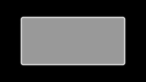 Glowing white rectangle text box animation reveal from multiple sides. Stock Footage 341831097