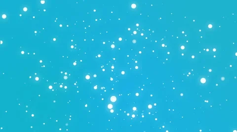Glowing white snowflakes falling down against a turquoise blue background 스톡 동영상 68509780