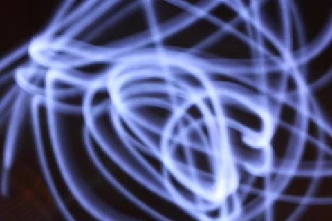 Glowing White Strings Of Light 스톡 일러스트