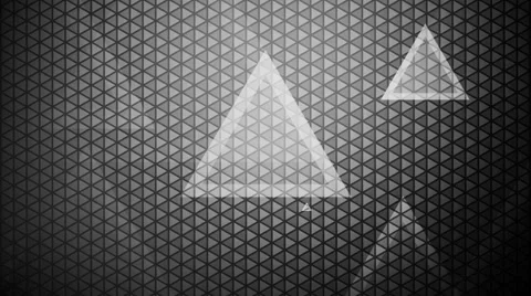 Glowing white triangle Stock Footage 45367159