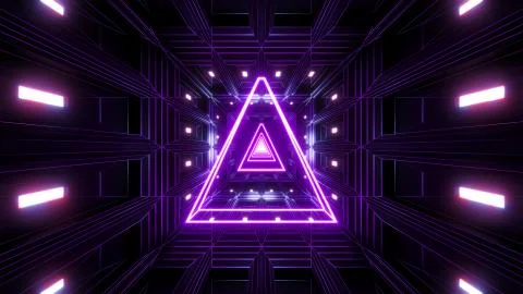 Glowing wireframe with high contrast dark background 3d rendering Stock-Illustration