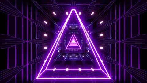 Glowing wireframe with high contrast dark background 3d rendering Illustrazione stock