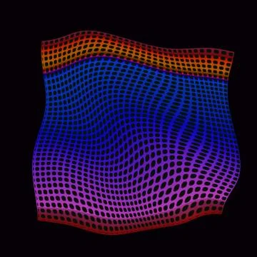 Glowing wireframe Stock Illustration