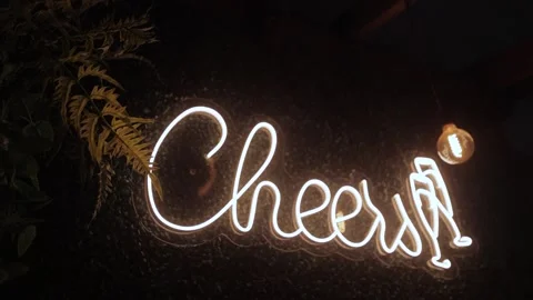 Glowing writing on the wall Stock Footage 300031318