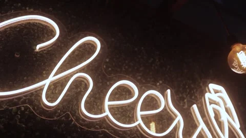 Glowing writing on the wall Stock Footage 300031323