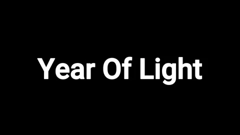 Glowing year of light text animation Stock Footage 337602825
