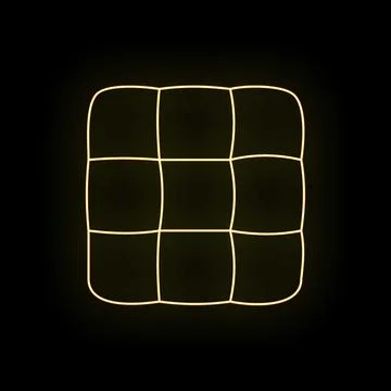 Glowing yellow grid pattern creating abstract background Illustrazione stock
