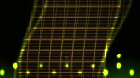 Glowing Yellow Grid Pattern Technology Background. Stock Footage 336701343
