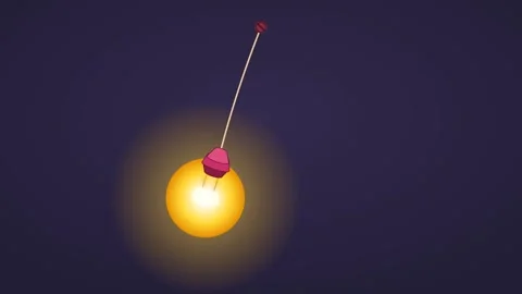 Glowing Yellow Light Bulb Animation for Idea Concept Vídeo Stock 344167127