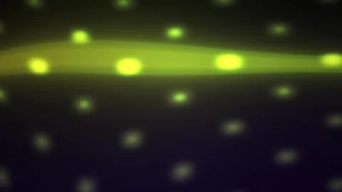 Glowing yellow lights on dark background with bokeh effect. Stock Footage 337514203