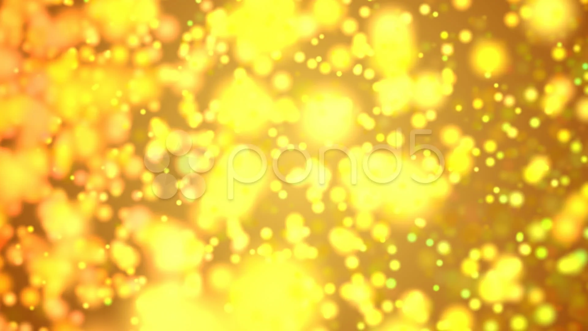 Glowing yellow particles background | Stock Video | Pond5