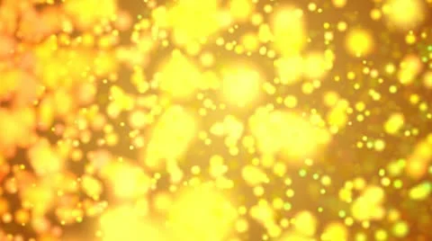 Glowing yellow particles background Video stock 10756473