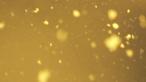Glowing Yellow Particles Background Stock Footage 266800312