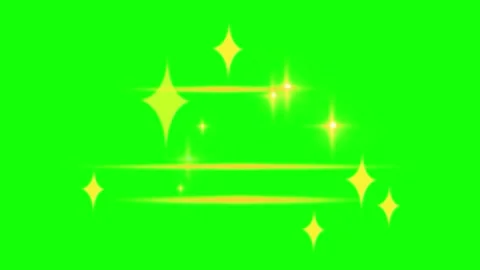 Glowing yellow sparkles on green background moving in waves Stock Footage 337327049