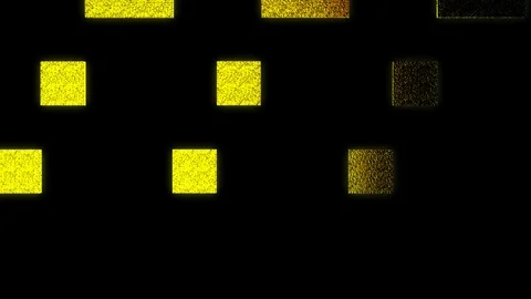 Glowing yellow square Stock Footage 99725095