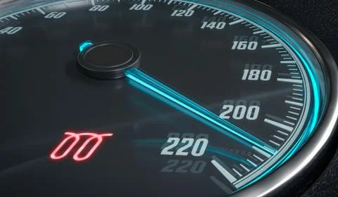 Glowplug warning light in car dashboard. 3D rendered illustration. 库存插图