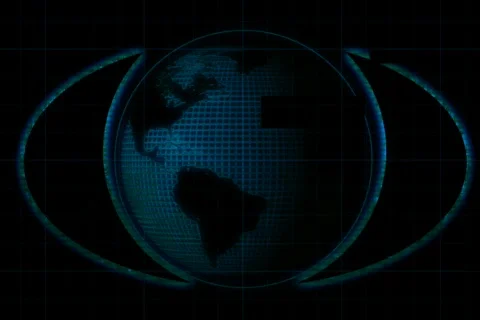 GLOWY COMP SCREEN GRUNGY Stock Footage 601691