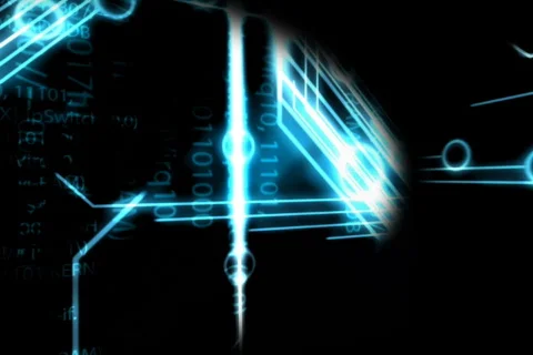 GLOWY COMP SCREEN GRUNGY Stock Footage 609327