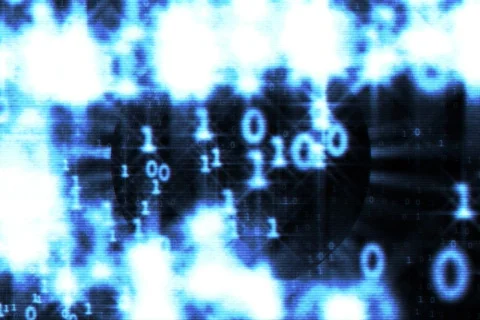 GLOWY COMP SCREEN GRUNGY Stock Footage 609353