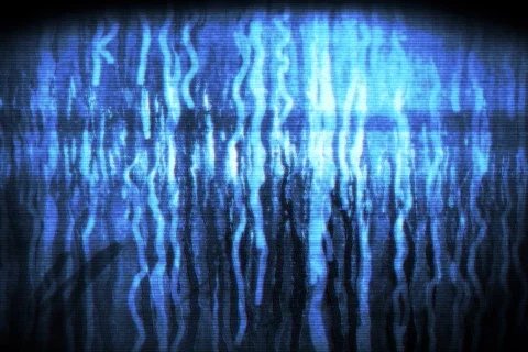 GLOWY COMP SCREEN GRUNGY Stock Footage 609365