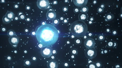 Glowy Ice Spheres Vídeo Stock 144149810