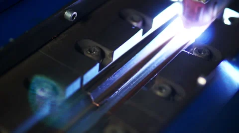 Glowy welding machine close up Stock Footage 69055073