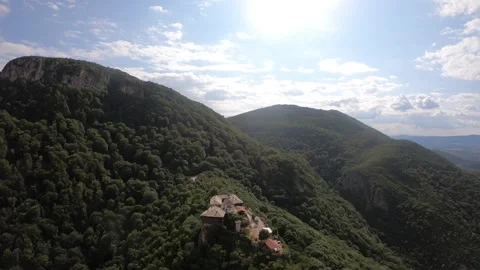 The Glozhene Monastery Aerial Stock Footage 157835111