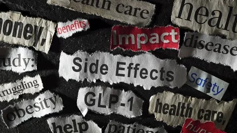 GLP1 SIde Effects zoom Stock Footage 314687534