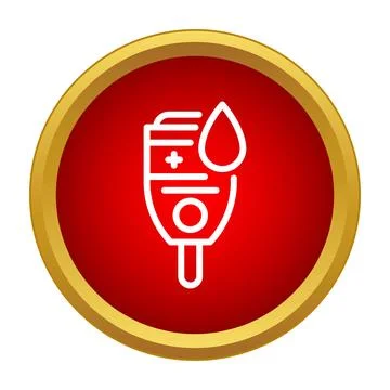 Glucometer blood sugar testing medical equipment icon Stock Illustration