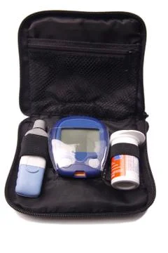 Glucometer kit Stock Photos