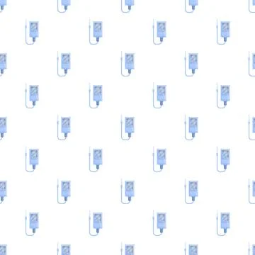 Glucometer medical device repeating seamless pattern background Illustrazione stock