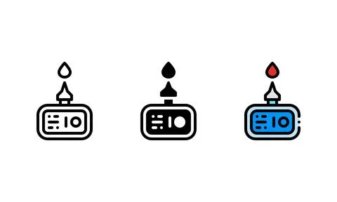 Glucometer or glucose check icon. vector icon with outline, glyph, and fill.. Illustrazione stock