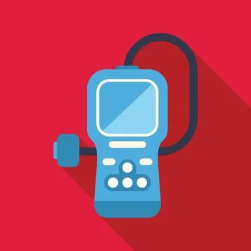 Glucometer showing blood glucose level for diabetes control Stock Illustration