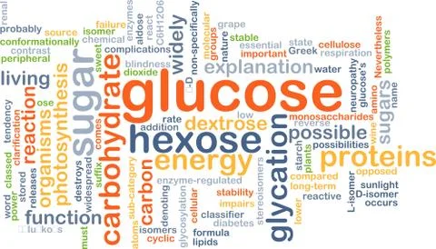 Glucose background concept Stock Illustration
