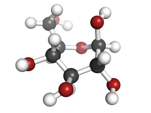 Glucose (beta-d-glucose, grape sugar, dextrose) molecule, chemical structure Stock Illustration