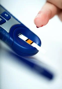 Glucose Level Blood Test Stock Photos