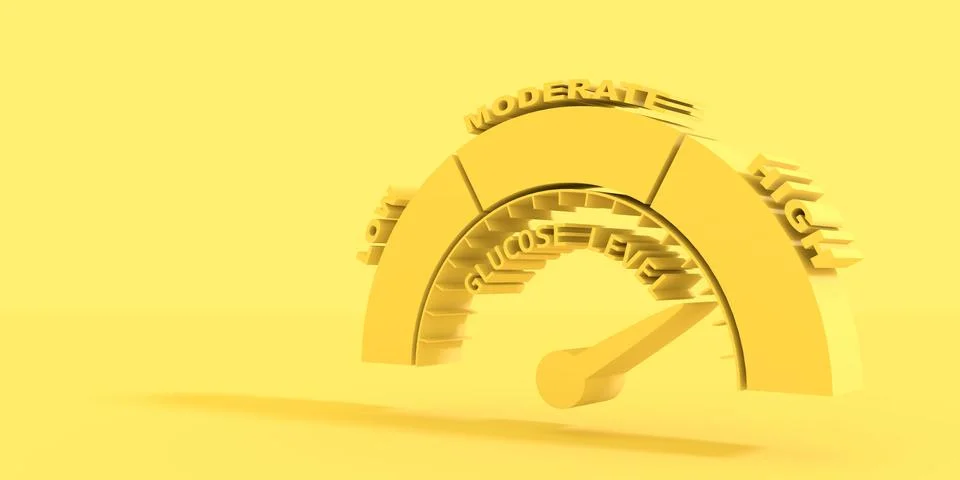 Glucose level concept Stock Illustration