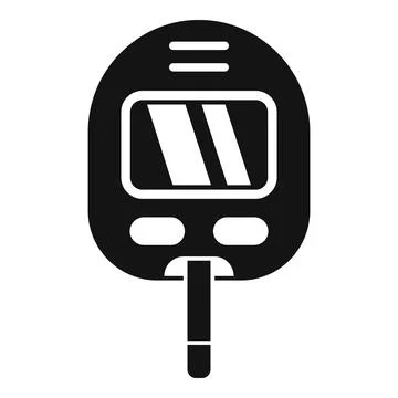 Glucose meter icon, simple style Stock Illustration