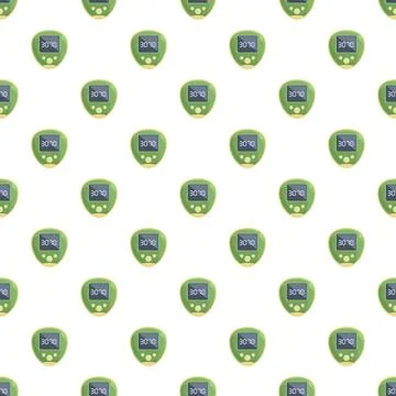 Glucose meters forming seamless pattern for medical design Stock Illustration