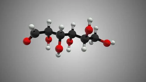 Glucose molecule chemical structure. Stock Illustration