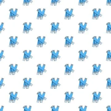 Glucose test strips creating seamless medical pattern Stock Illustration