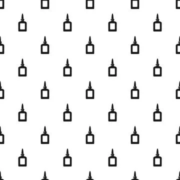 Glue bottle icon seamless repeating pattern background イラスト素材