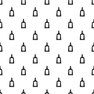 Glue bottle pattern seamless vector イラスト素材