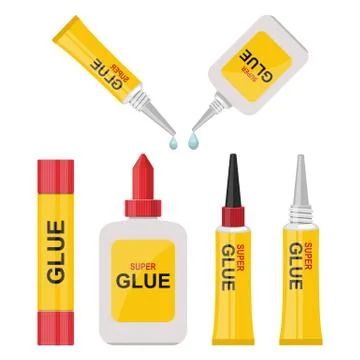 Glue bottle vector design illustration isolated on white background Stock Illustration