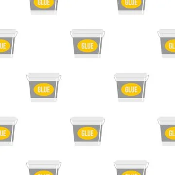 Glue bucket pattern flat Stockillustratie