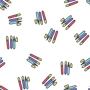 Glue for eyelashes vector seamless pattern Stock Illustration