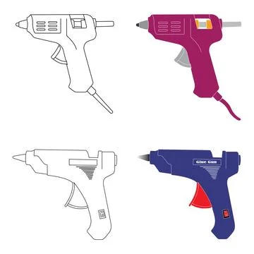 Glue gun icon Stock Illustration