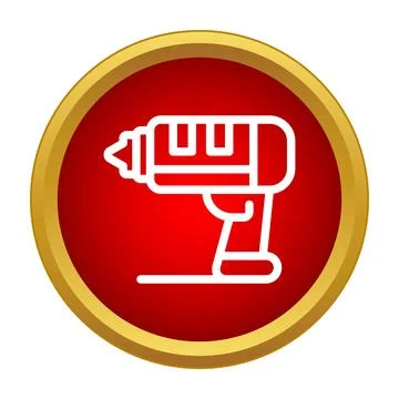 Glue gun icon representing craft and diy tools Stock Illustration