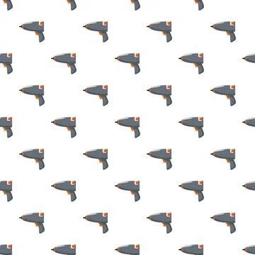 Glue gun pattern forming a seamless background Illustrazione stock