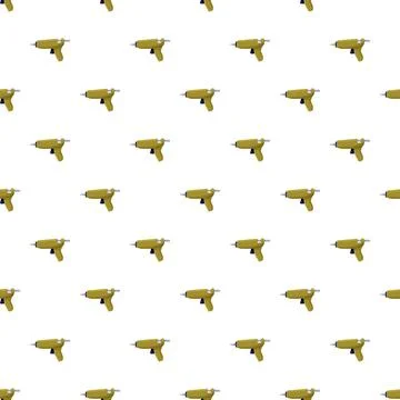 Glue gun tool seamless pattern repeating background Stock Illustration